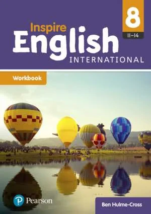 Coperta cărții "Inspire English International Year 8 Workbook" de David Grant