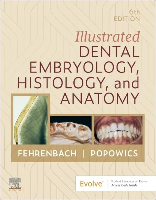 Coperta cărții "Illustrated Dental Embryology, Histology, and Anatomy" de Margaret J. Fehrenbach, Tracy Popowics