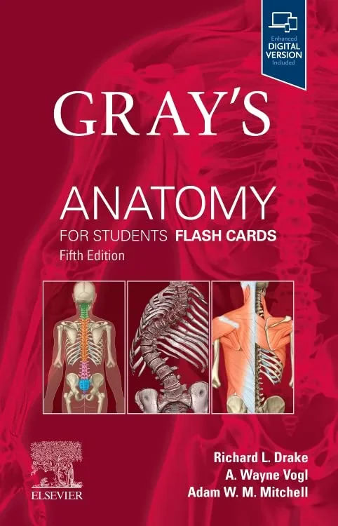 Coperta cărții "Gray’s Anatomy for Students Flash Cards, 5th Edition" de Richard L. Drake, A. Wayne Vogl, Adam W. M. Mitchell