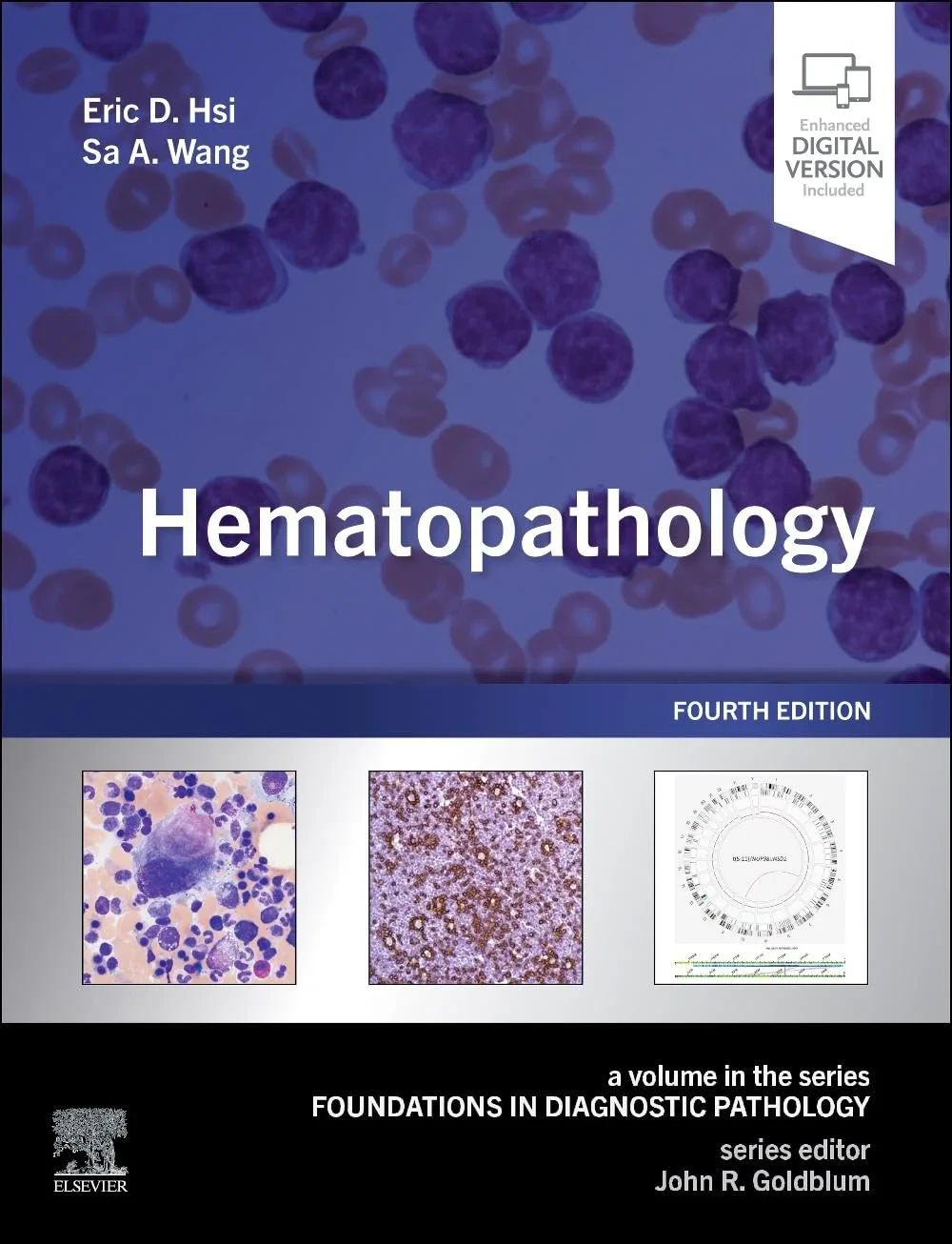 Coperta cărții "Hematopathology, 4th Edition" de Eric D. Hsi, Sa A. Wang John R. Goldblumb