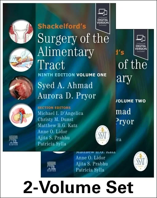 Coperta cărții "Shackelford's Surgery of the Alimentary Tract, 2 Volume Set" de Syed A Ahmad, Aurora D. Pryor