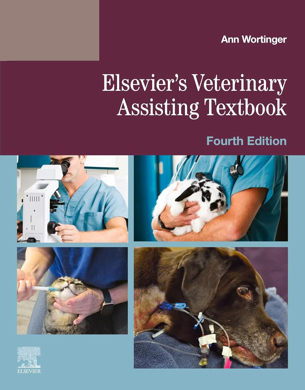 Coperta cărții "Elsevier’s Veterinary Assisting Textbook" de autor necunoscut