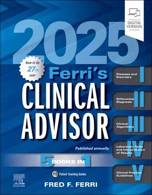 Coperta cărții "Ferri's Clinical Advisor 2025: 5 Books in 1" de Fred F. Ferri