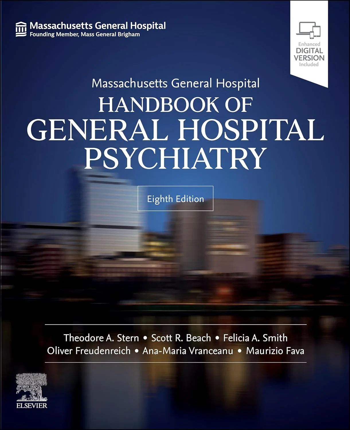 Coperta cărții "Massachusetts General Hospital Handbook of General Hospital Psychiatry" de Theodore A. Stern, Maurizio Fava, Scott R. Beach, Felicia A. Smith, Oliver Freudenreich, Ana-Maria Vranceanu