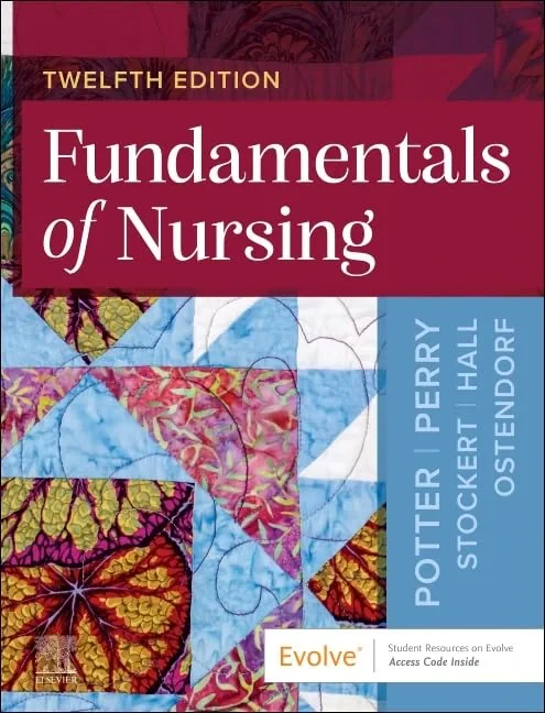Coperta cărții "Fundamentals of Nursing, 12th Edition" de Patricia A. Potter &amp; Anne G. Perry &amp; Patricia A. Stockert &amp; Amy Hall &amp; Wendy R. Ostendorf