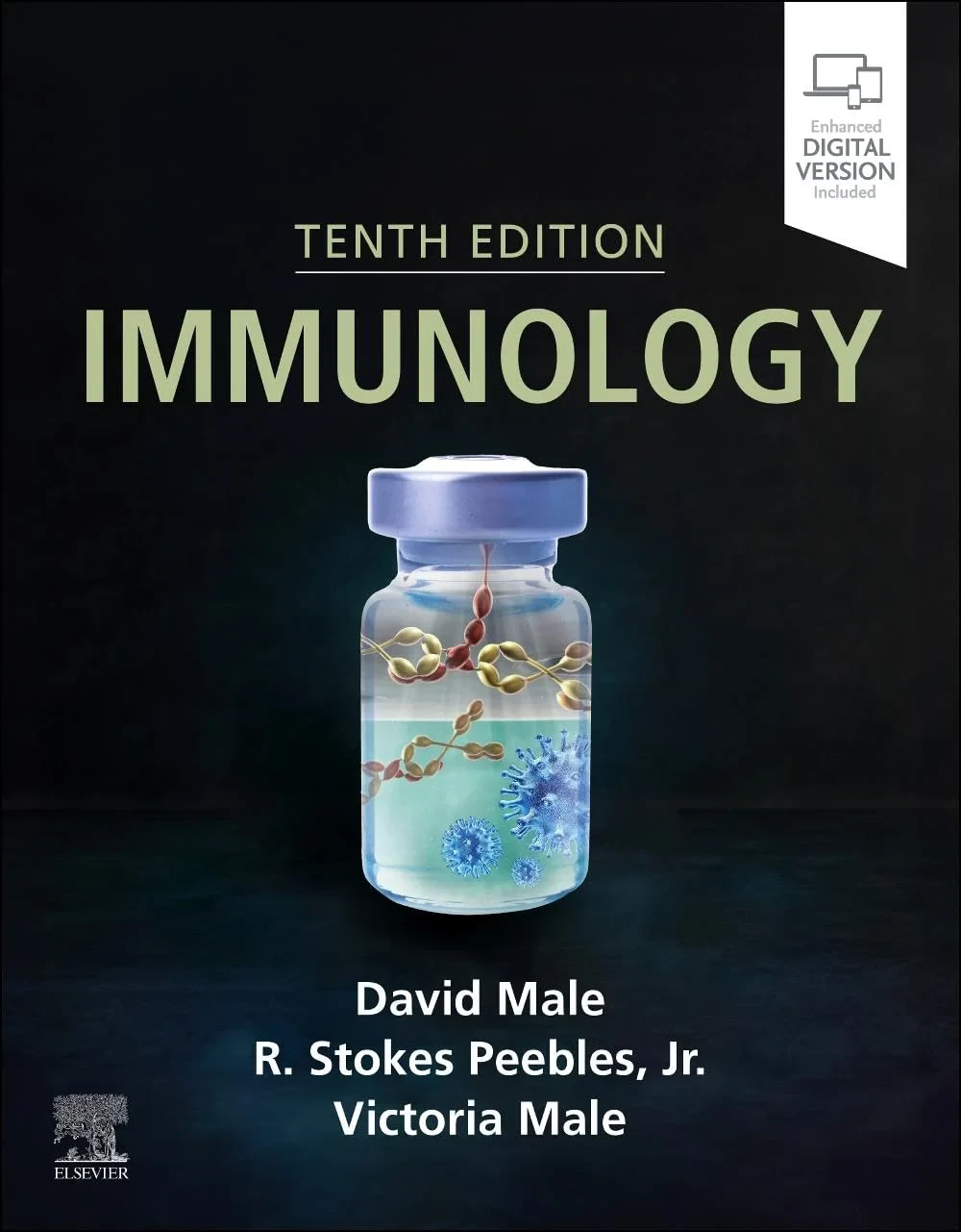 Coperta cărții "Immunology, 10th Edition" de David Male, R. Stokes Peebles, Victoria Male