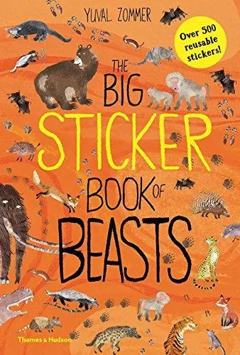 Coperta cărții "The Big Sticker Book of Beasts (Sticker Books)" de Yuval Zommer