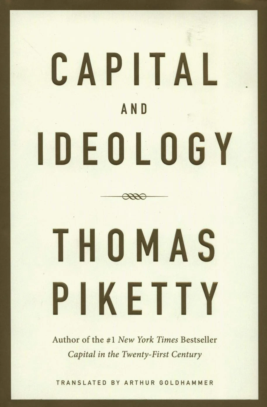 Coperta cărții "Capital and Ideology " de Thomas Piketty, Arthur Goldhammer
