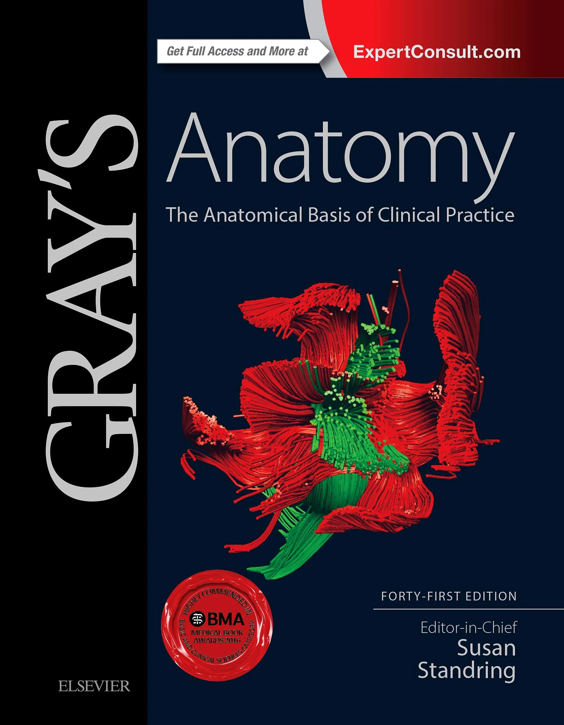 Coperta cărții "Gray s Anatomy: The Anatomical Basis of Clinical Practice, 41e" de Susan Standring, Richard Tunstall
