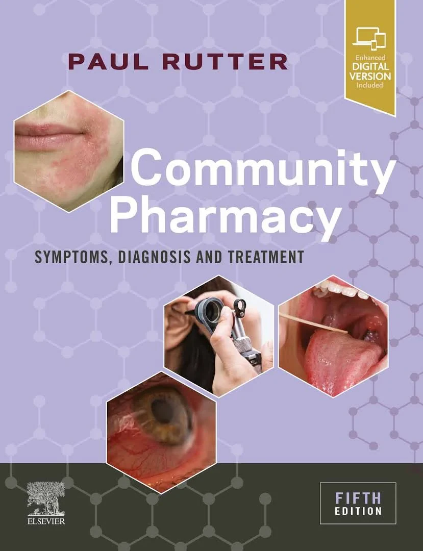 Coperta cărții "Community Pharmacy: Symptoms, Diagnosis and Treatment" de Paul Rutter FFRPS MRPharmS PhD