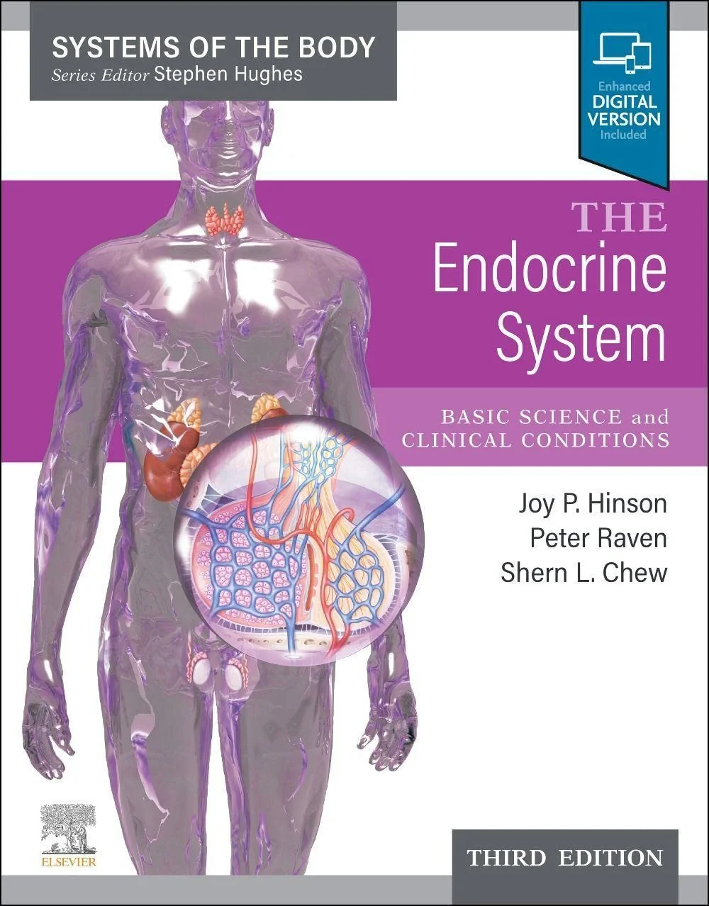 Coperta cărții "The Endocrine System: Systems of the Body Series" de Joy P. Hinson, Peter Raven, Shern L. Chew Stephen H. Hughes