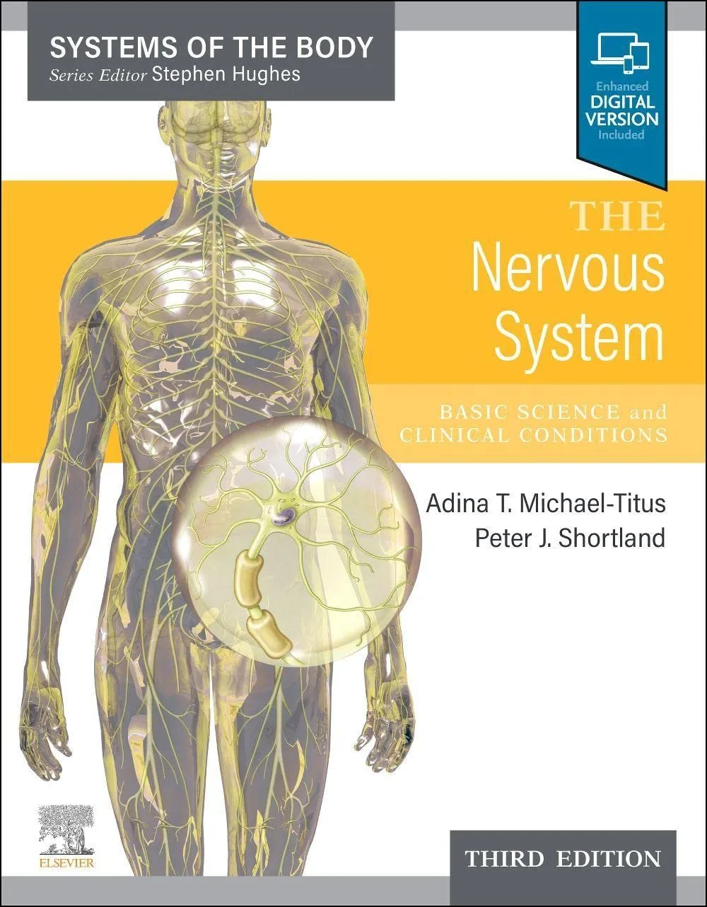 Coperta cărții "The Nervous System: Systems of the Body Series" de Adina T. Michael-Titus, Peter Shortland Stephen H. Hughes