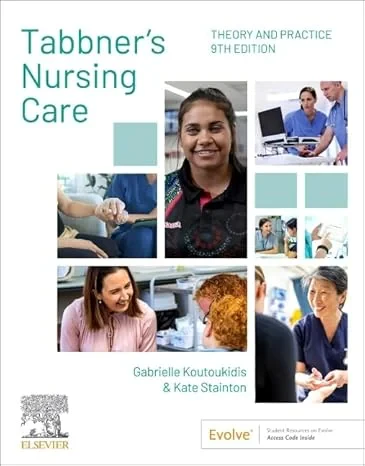 Coperta cărții "Tabbner's Nursing Care 2 Vol Set, 9th Edition" de Gabrielle Koutoukidis, Kate Stainton