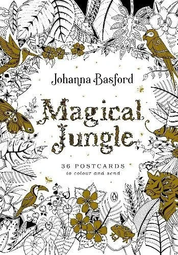 Coperta cărții "Magical Jungle: 36 Postcards to Colour and Send (Colouring)" de Johanna Basford