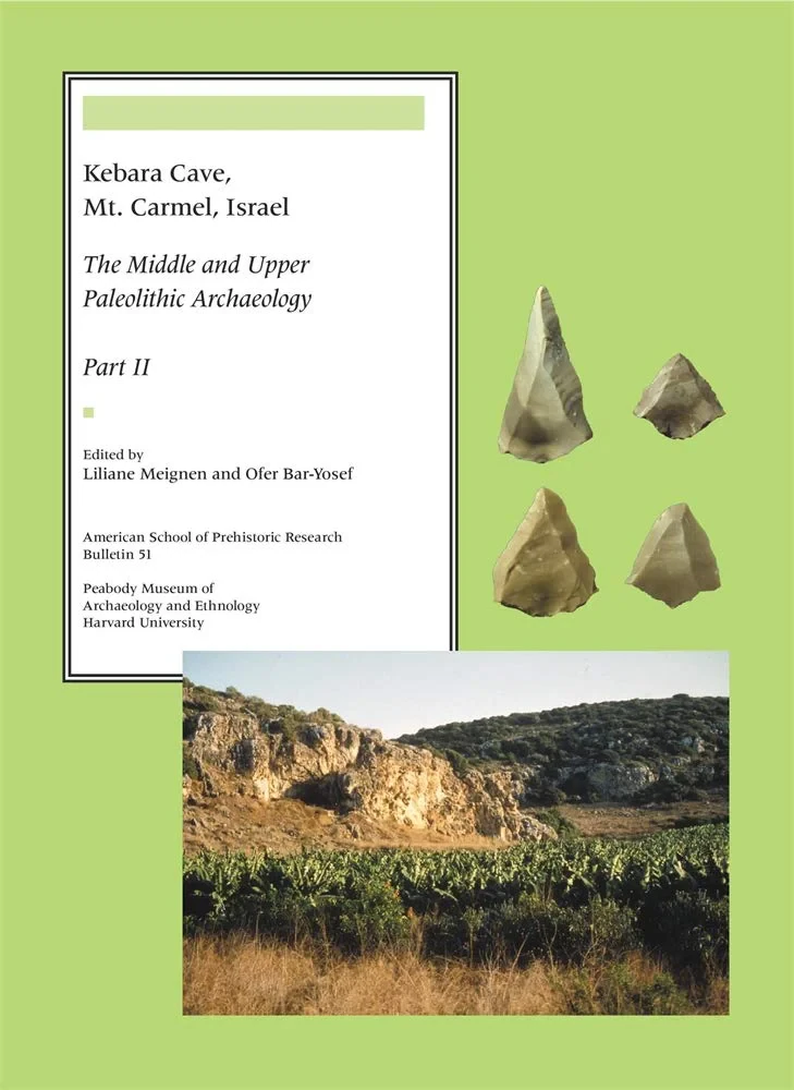 Coperta cărții "Kebara Cave, Mt. Carmel, Israel, Part II â€“ The Middle and Upper Paleolithic Archaeology" de Liliane Meignen