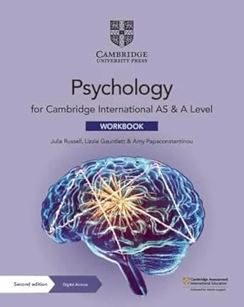 Coperta cărții "Cambridge International AS &amp; A Level Psychology Workbook with Digital Access (2 Years)" de Julia Russell, Lizzie Gauntlett, Amy Papaconstantinou