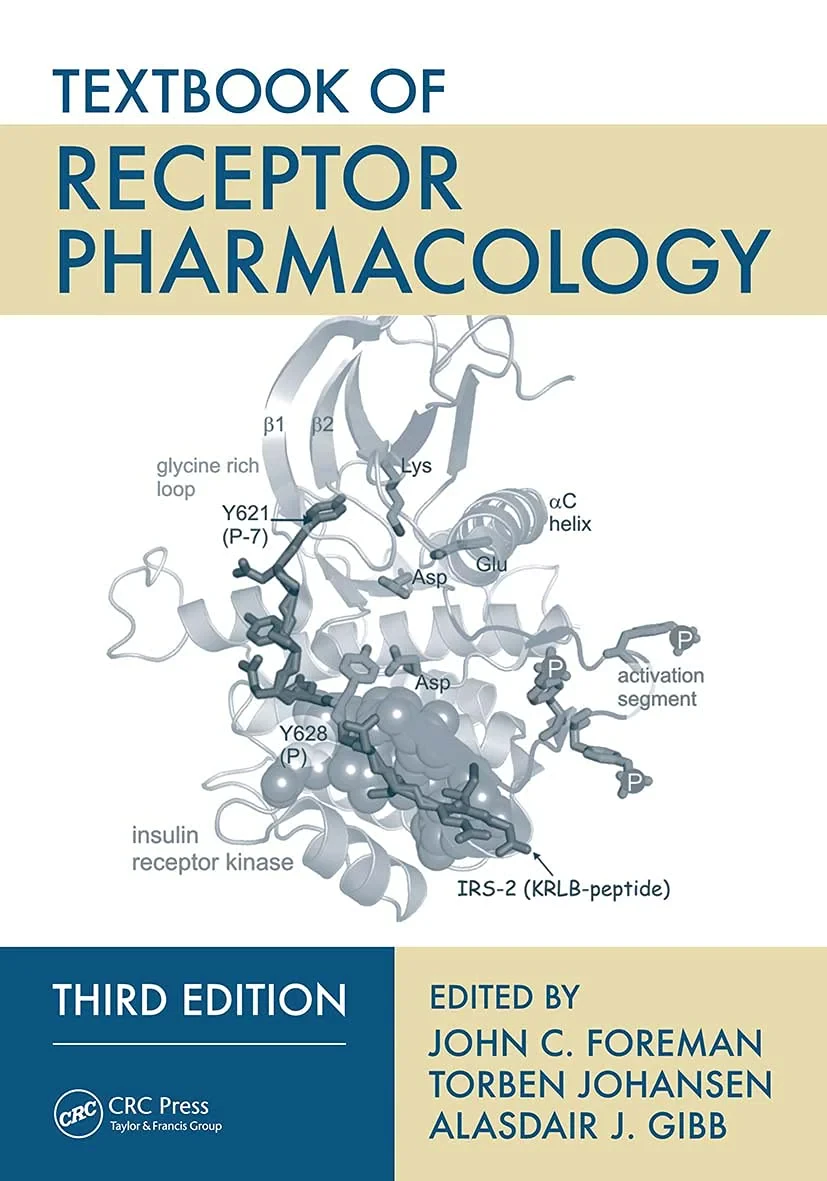 Coperta cărții "Textbook of Receptor Pharmacology" de John C. Foreman, Torben Johansen, Alasdair J. Gibb
