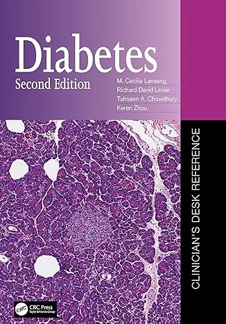 Coperta cărții "Diabetes: Clinician's Desk Reference" de M. Cecilia Lansang, Richard David Leslie, Tahseen A. Chowdhury, Keren Zhou