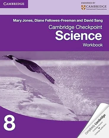 Coperta cărții "Cambridge Checkpoint Science Workbook 8 (Cambridge International Examinations)" de Mary Jones, David Sang, Diane Fellowes-Freeman