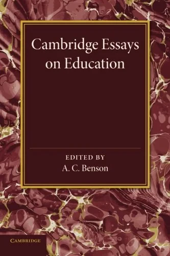 Coperta cărții "Cambridge Essays in Education" de A. C. Benson