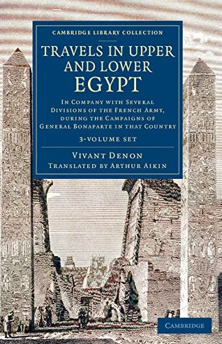 Coperta cărții "Travels in Upper and Lower Egypt: In Company with Several Divisions of the French Army, during the Campaigns of General Bonaparte in that Country" de Vivant Denon