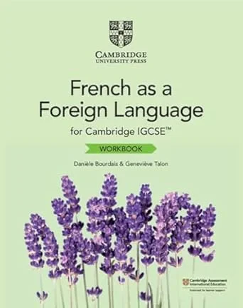 Coperta cărții "Cambridge IGCSE™ French as a Foreign Language Workbook (Cambridge International IGCSE) (French Edition)" de Danièle Bourdais and Geneviève Talon
