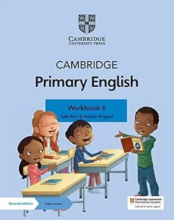 Coperta cărții "Cambridge Primary English Workbook 6 with Digital Access (1 Year)" de Sally Burt, Debbie Ridgard