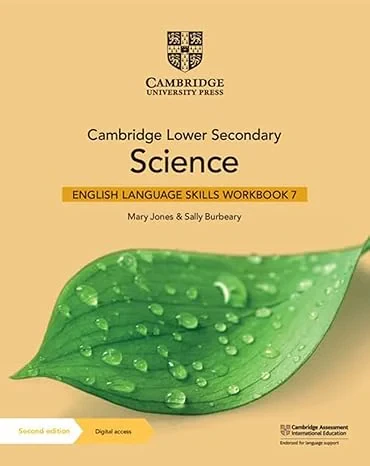 Coperta cărții "Cambridge Lower Secondary Science English Language Skills Workbook 7 with Digital Access (1 Year)" de Mary Jones and Sally Burbeary