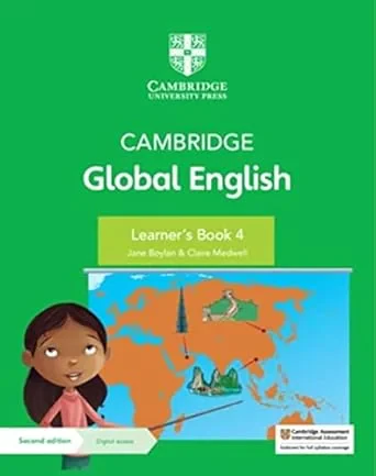 Coperta cărții "Cambridge Global English Learner's Book 4 with Digital Access (1 Year): for Cambridge Primary English as a Second Language (Cambridge Primary Global English)" de Kathryn Harper, Jane Boylan, Claire Medwell