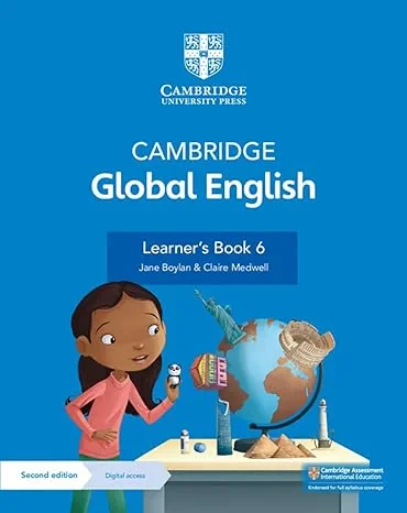 Coperta cărții "Cambridge Global English Learner's Book + Digital Access 1 Year: For Cambridge Primary English As a Second Language (Cambridge Primary Global English, 6)" de Kathryn Harper, Jane Boylan, Claire Medwell