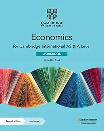 Coperta cărții "Cambridge International AS &amp; A Level Economics Workbook with Digital Access (2 Years)" de Colin Bamford