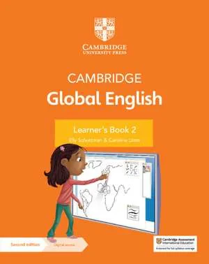 Coperta cărții "Cambridge Global English Learner's Book 2 with Digital Access " de Elly Schottman, Caroline Linse Cu Kathryn Harper