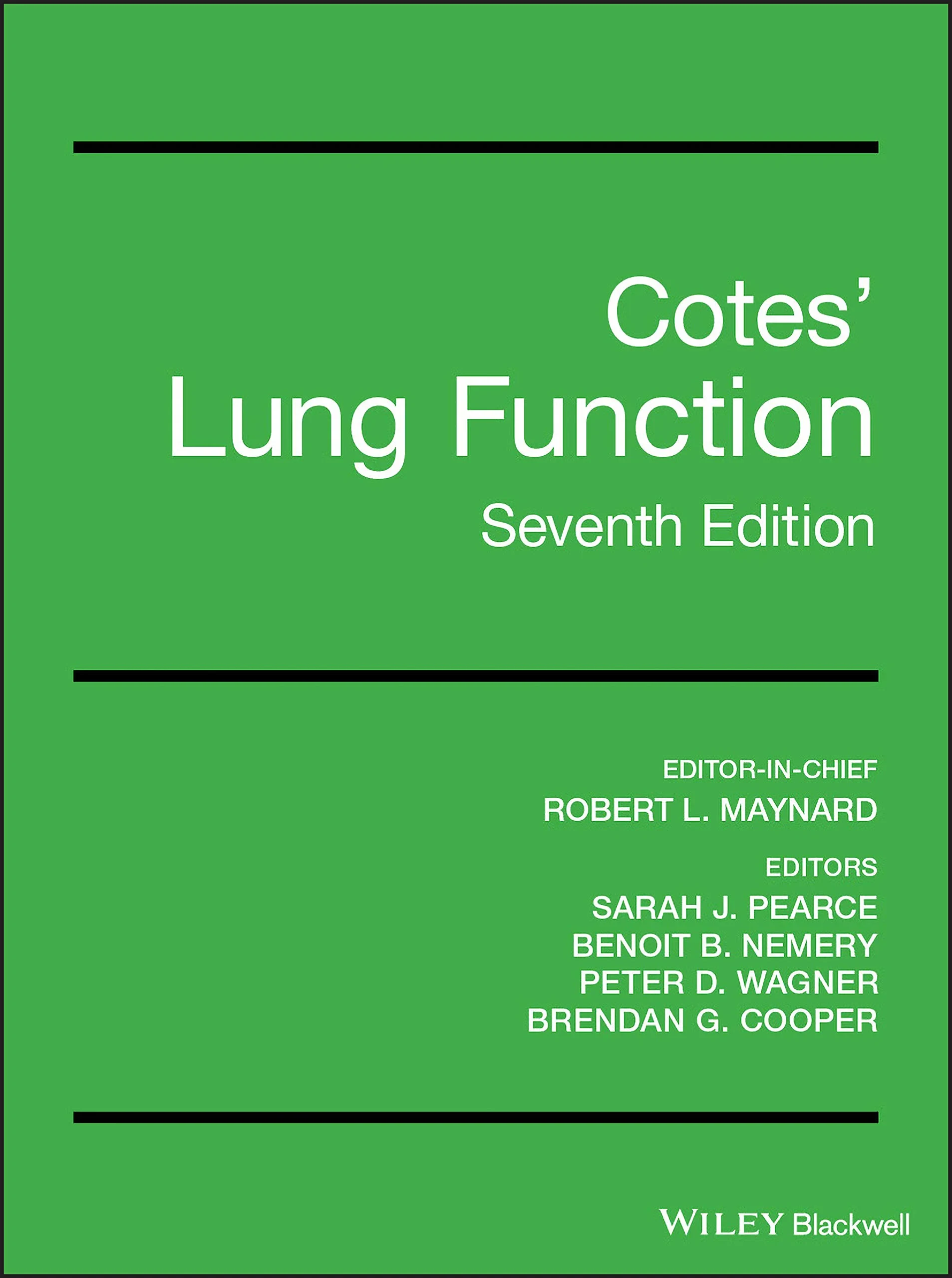 Coperta cărții "Lung Function " de John E. Cotes, Robert L. Maynard, Sarah J. Pearce, Benoit B. Nemery, Peter D. Wagner