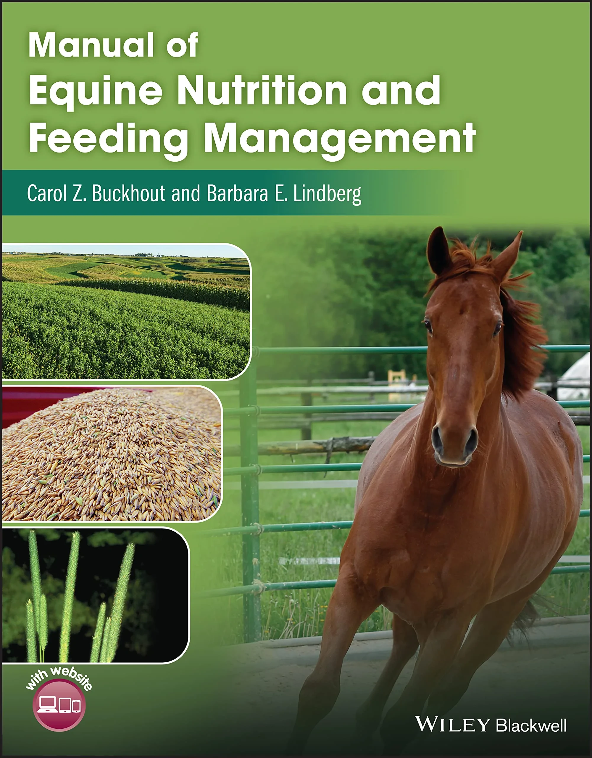 Coperta cărții "Manual of Equine Nutrition and Feeding Management" de C Buckhout