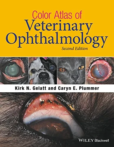 Coperta cărții "Color Atlas of Veterinary Ophthalmology" de Kirk N. Gelatt, Caryn E. Plummer