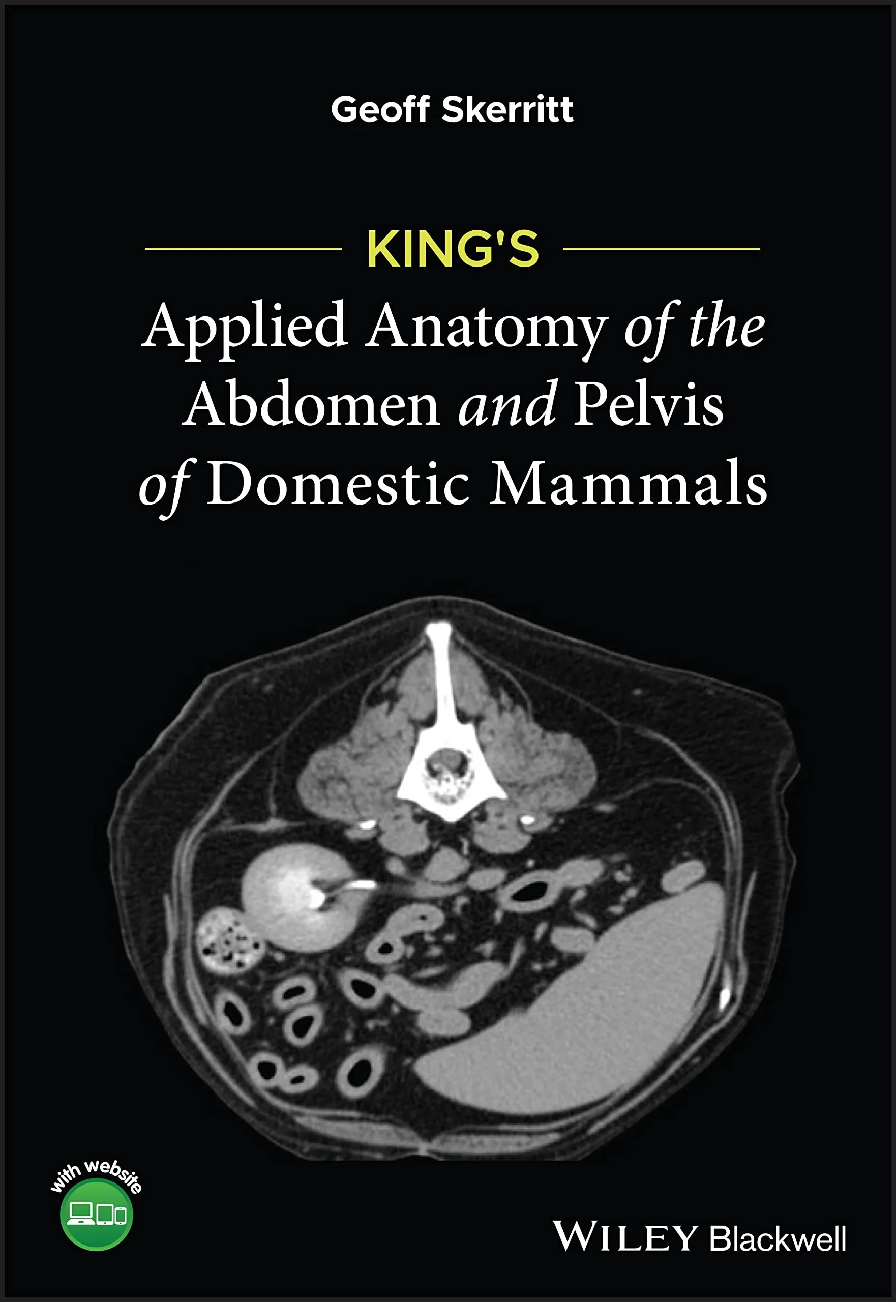 Coperta cărții "King′s Applied Anatomy of the Abdomen and Pelvis of Domestic Mammals " de Geoff Skerritt