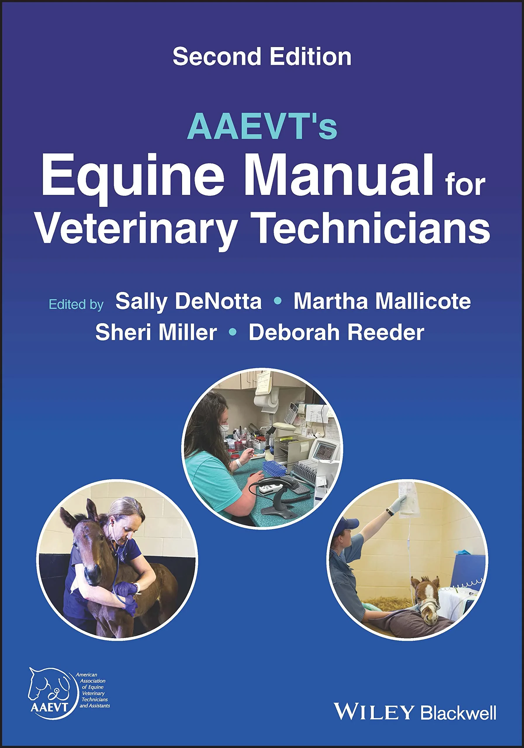 Coperta cărții "AAEVT’s Equine Manual for Veterinary Technicians" de S DeNotta