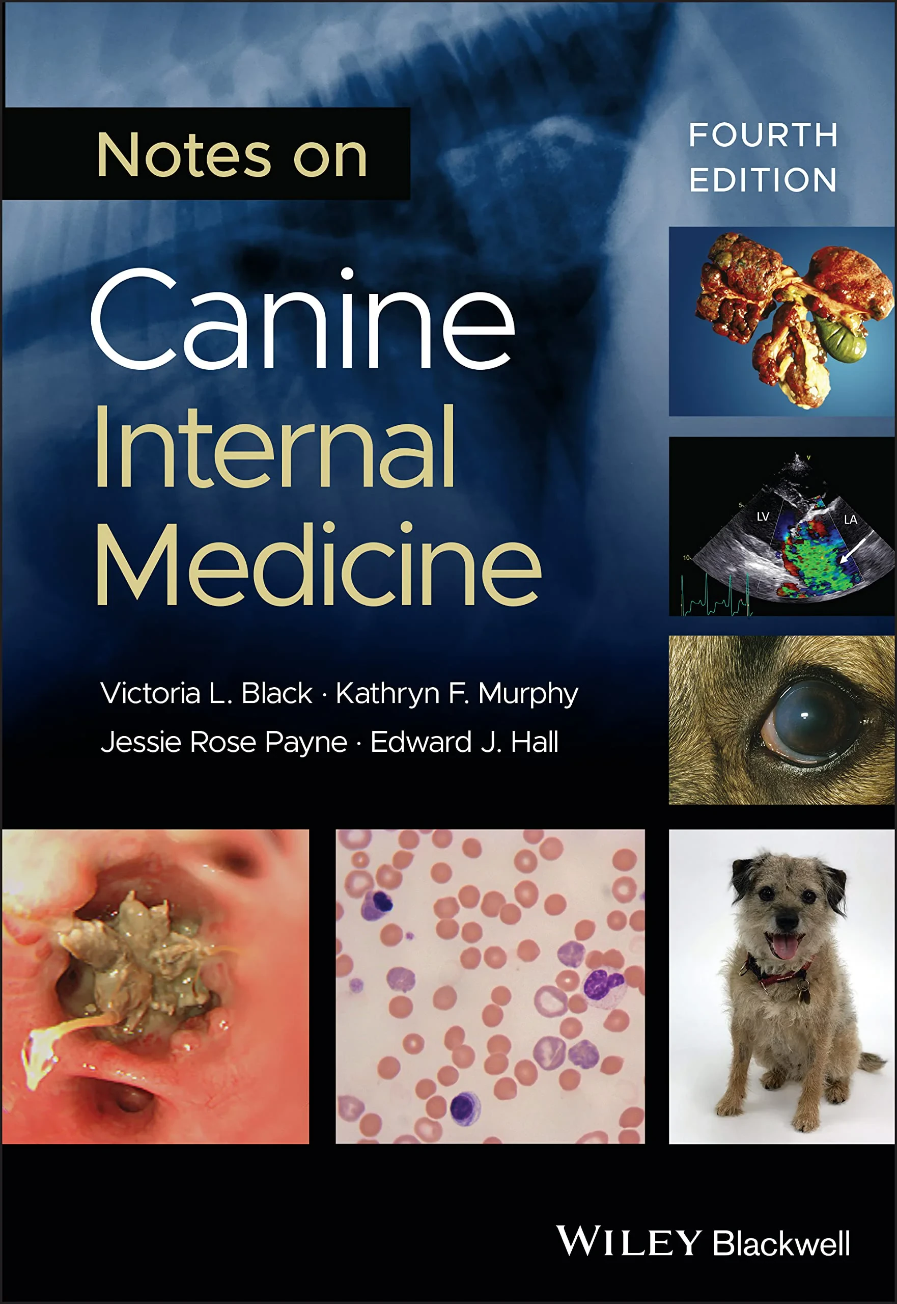 Coperta cărții "Notes on Canine Internal Medicine 4th Edition " de Victoria L. Black, Kathryn F. Murphy Jessie Rose Payne, Edward J Hall