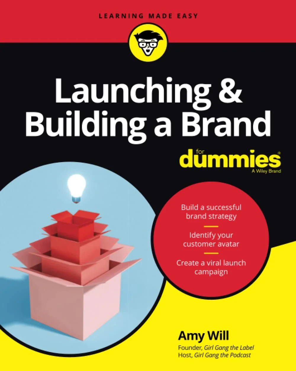 Coperta cărții "Launching &amp; Building a Brand For Dummies" de Amy Will