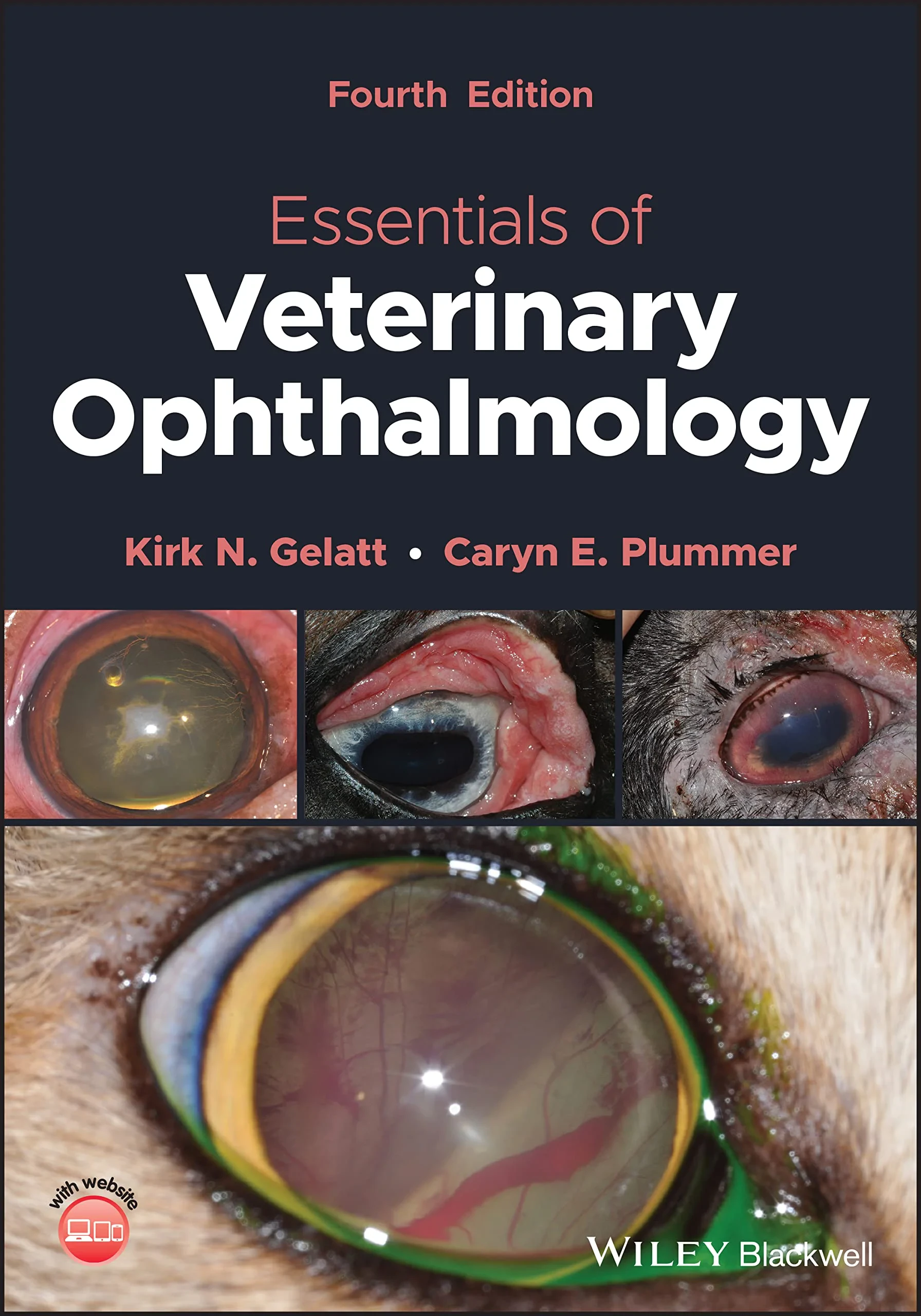 Coperta cărții "Essentials of Veterinary Ophthalmology" de Kirk N. Gelatt, Caryn E. Plummer