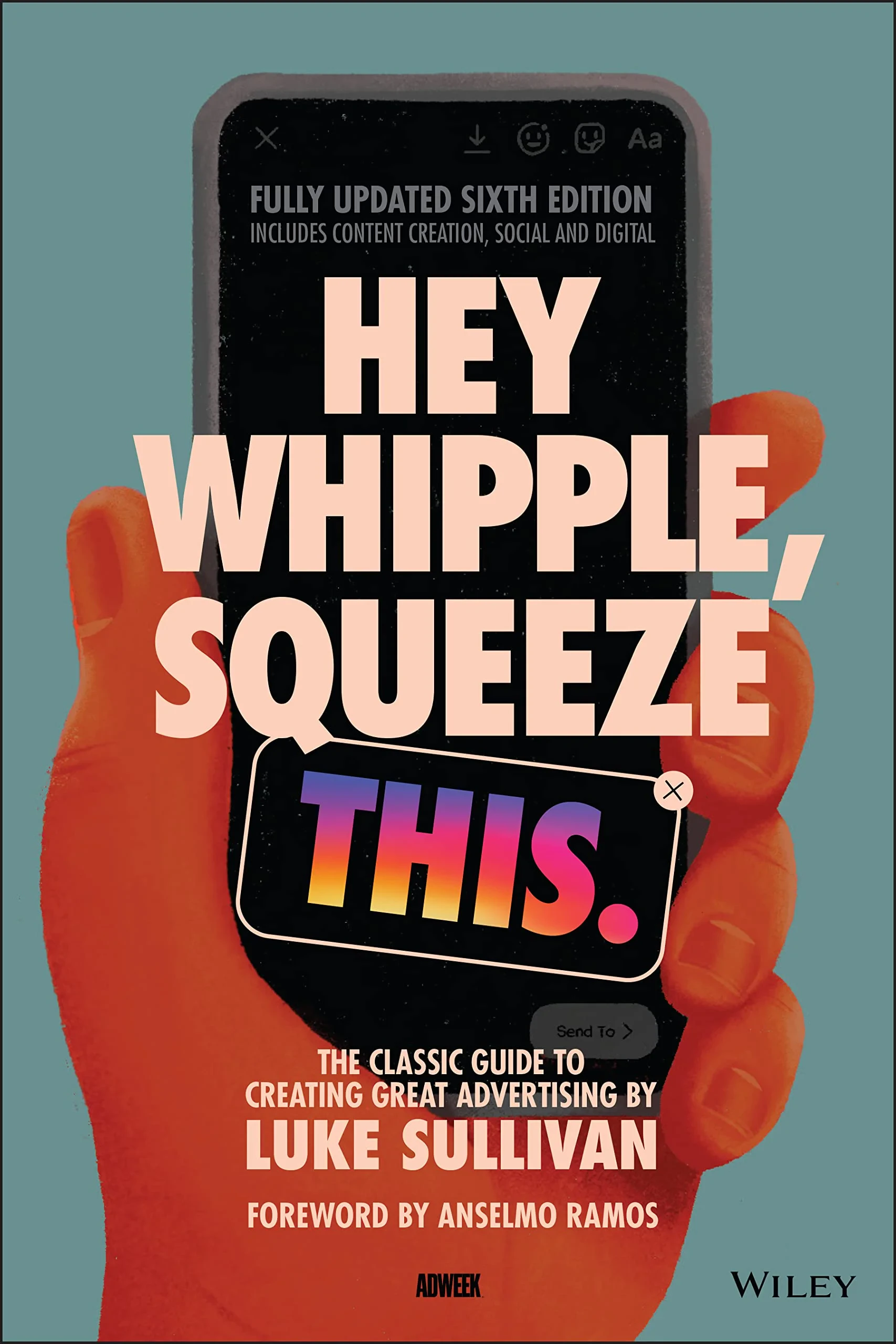 Coperta cărții "Hey Whipple, Squeeze This: The Classic Guide to Creating Great Advertising" de Luke Sullivan, Anselmo Ramos