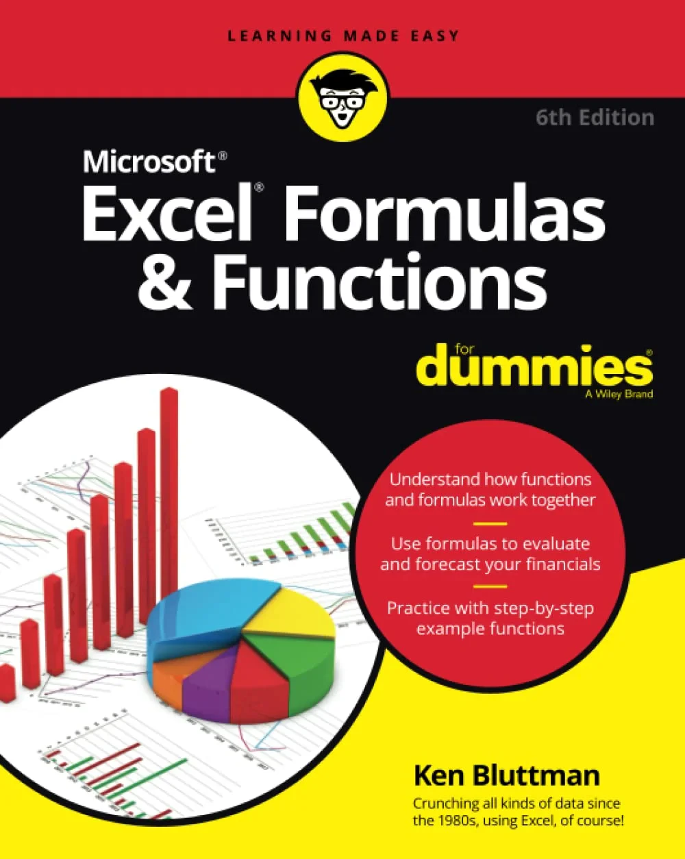 Coperta cărții "Excel Formulas &amp; Functions For Dummies" de Ken Bluttman