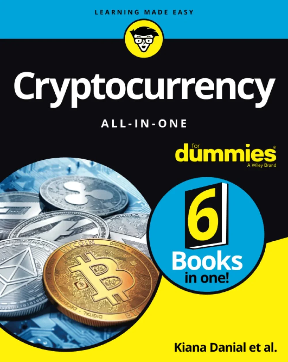 Coperta cărții "Cryptocurrency All–in–One For Dummies" de Kiana Danial, Tiana Laurence, Peter Kent, Tyler Bain, Michael G. Solomon
