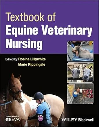 Coperta cărții "Textbook of Equine Veterinary Nursing" de Lillywhite