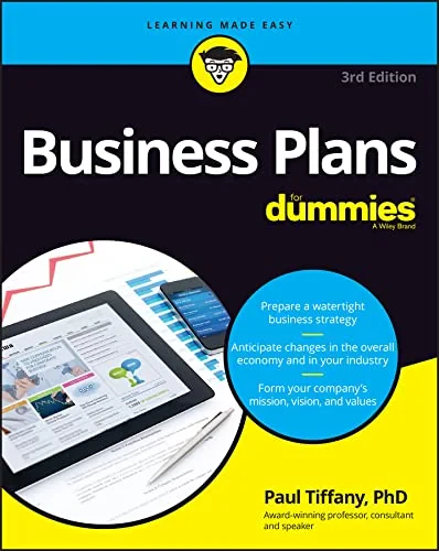 Coperta cărții "Business Plans For Dummies" de Paul Tiffany, Steven D. Peterson
