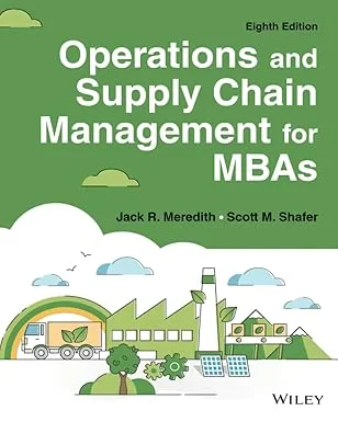 Coperta cărții "Operations and Supply Chain Management for MBAs" de Meredith