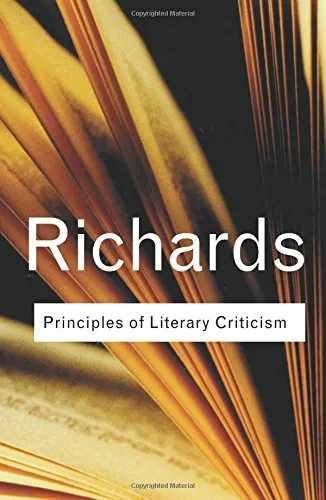 Coperta cărții "Principles of Literary Criticism" de I.A. Richards