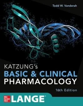 Coperta cărții "Basic and Clinical Pharmacology 16 edition" de Todd W. Vanderah