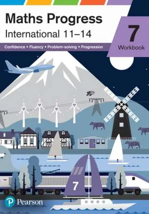 Coperta cărții "Maths Progress International Year 7 Workbook" de Sophie Goldie, Keith Pledger, Greg Byrd, Keith Gallick, Catherine Murphy, Su Nicholson, Amy O'Brien, Diane Oliver