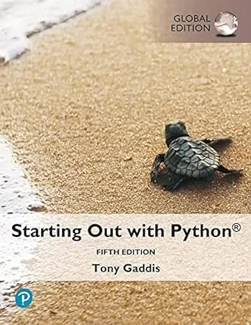 Coperta cărții "Starting Out with Python" de Tony Gaddis